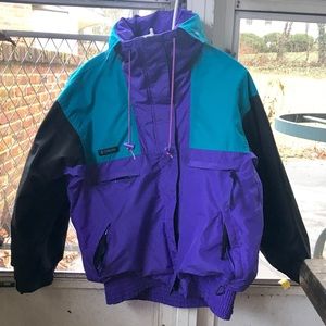 Vintage Vamoose Ski Jacket (Purple/Teal/Black)